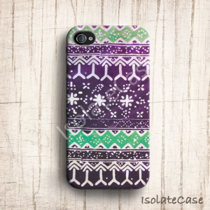Tribal Aztec Iphone 4 Case, Batik Pattern Iphone..