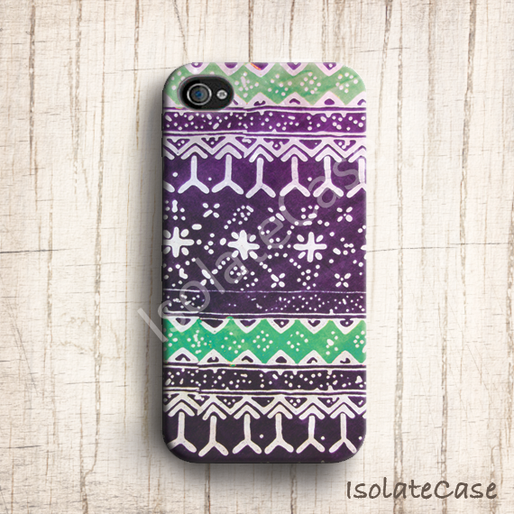 Tribal Aztec Iphone 4 Case, Batik Pattern Iphone 4s Case,iphone 4 Cover,hard Iphone 4s Case,plastic Case